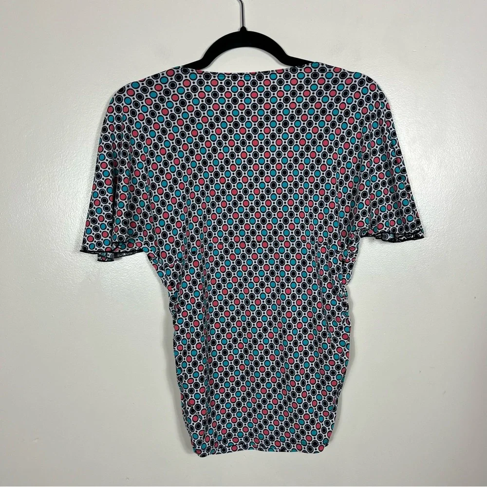 Y2k‎ Candies Ruched Babydoll Polka Dot Top Large Twee Preppy